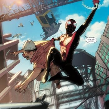 Interior preview page from MILES MORALES: SPIDER-MAN #1 SIMONE DI MEO COVER