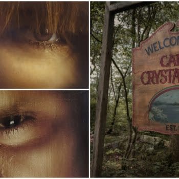 Crystal Lake Character Posters Spotlight Pam Voorhees, Young Jason