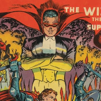 Top-Notch Comics #6 (MLJ, 1940) featured image. The Wizard looms over a medieval battle featuring Galahad