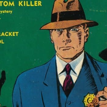 Detective Picture Stories #1 (Comics Magazine Company, 1936) featured image from the Bill Allison cover. A detective confronts the shadows of armed killers