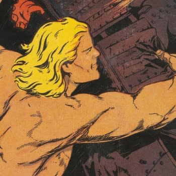 Samson #1 (Fox, 1940) featured image. Samson tears apart an armored tank