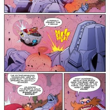 Interior preview page from SONIC THE HEDGEHOG X GODZILLA #2 JACK LAWRENCE COVER