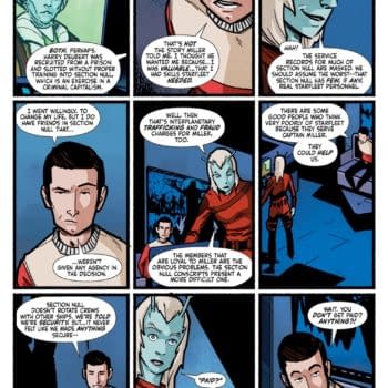 Interior preview page from STAR TREK: RED SHIRTS - GHOST OF THE 21ST CENTURY #2 CHRIS SHEHAN COVER
