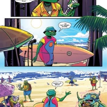 Interior preview page from TALES OF THE TEENAGE MUTANT NINJA TURTLES: COASTAL CHAOS #1 PIZZA MERT COVER