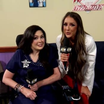 Rebel and Britt Baker host the Waiting Room on AEW Dynamite