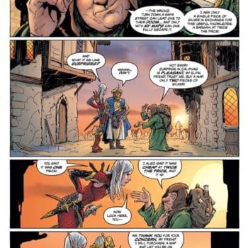 Interior preview page from Pathfinder/Vampirella: Blade of Darkness #1