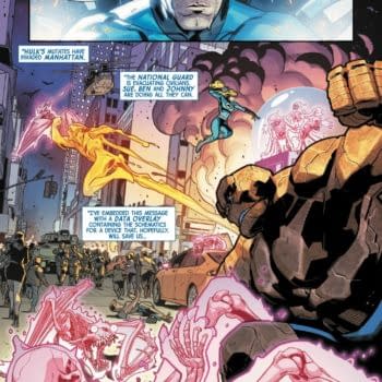 Interior preview page from INFERNAL HULK VS. FANTASTIC FOUR #1 NIC KLEIN COVER