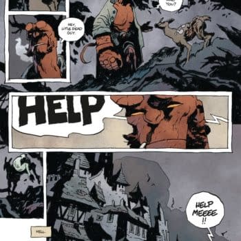 Interior preview page from HELLBOY IN HELL: NOTHING BUT BLOOD #1 CYRILLE POMES COVER