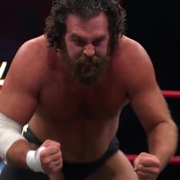 Jake Doyle wrestles on AEW Collision