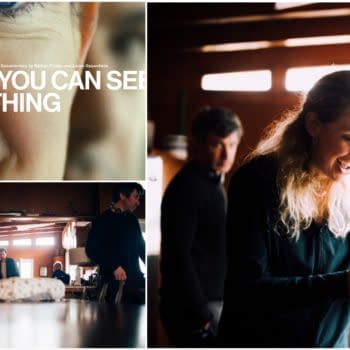 Collage-style feature image for the documentary You Can See Everything, showing a close-up face, a woman smiling indoors, and a group in a warm-lit room.