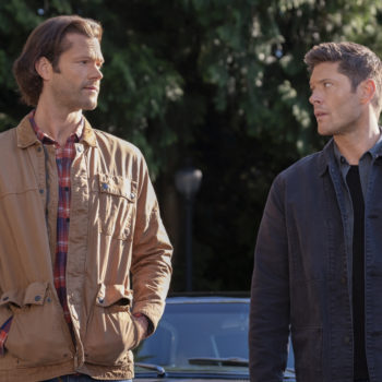 Supernatural -- "Carry On" -- Image Number: SN1520C_0015r.jpg -- Pictured (L-R): Jared Padalecki as Sam and Jensen Ackles as Dean -- Photo: Robert Falconer/The CW -- © 2020 The CW Network, LLC. All Rights Reserved.