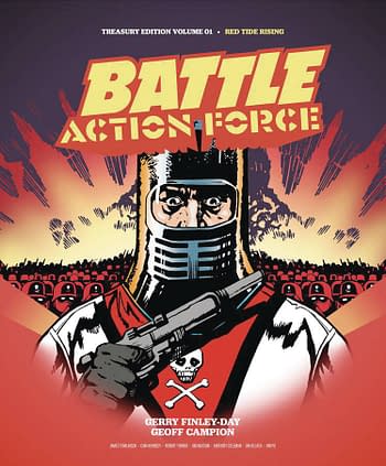 Cover image for BATTLE ACTION FORCE TREASURY ED HC VOL 01 RED TIDE RISING (C