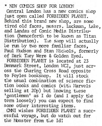 Mike Luckman, Co-Founder Of Forbidden Planet &#038; Titan, Has Died