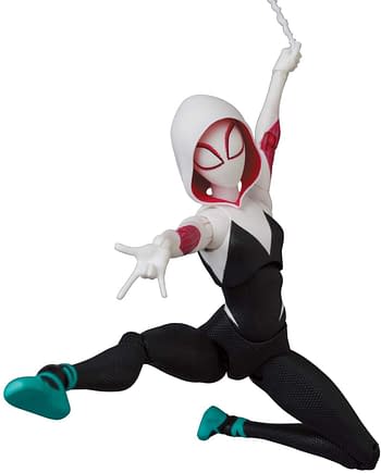 Spider-Gwen and Spider-Ham Swing on in With New MAFEX Figures