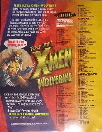 1996 Fleer Ultra X-Men: Wolverine Ad 2