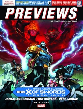 X Of Swords and Seven Secrets on Next Week's Diamond Previews Covers.