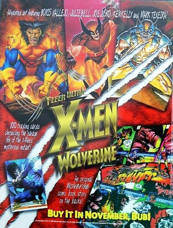 1996 Fleer Ultra X-Men: Wolverine Ad 1