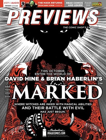 Buddy, Angel and The Marked on the Covers of Next Week's Diamond Previews