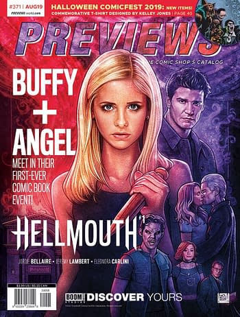 Buddy, Angel and The Marked on the Covers of Next Week's Diamond Previews