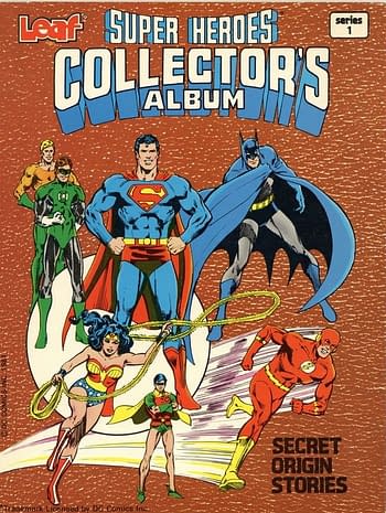Leaf's DC Super Heroes Collector Album Front Cover