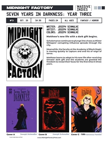Midnight Factory October 2025 Solicits And Solicitations
