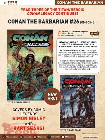 Titan Comics Full November 2025 Solicits