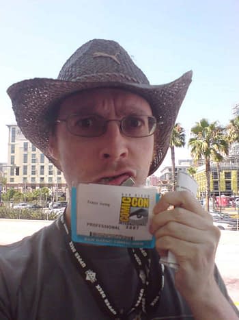 Frazer Irving at San Diego Comic-Con.