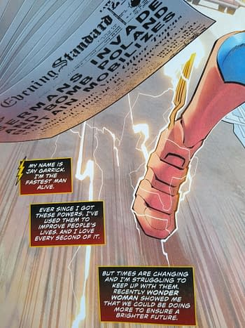Jay Garrick Was Now Inspired By Wonder Woman in 1940 &#8211; Flash #750 Spoilers