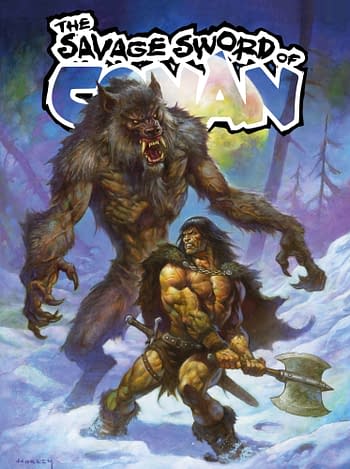 Cover image for SAVAGE SWORD OF CONAN #3 (OF 6) CVR A HORLEY (MR)