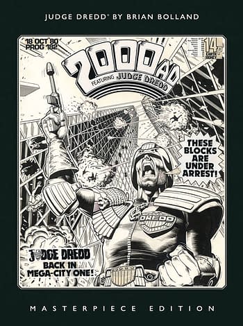 Cover image for JUDGE DREDD BY BRIAN BOLLAND: MASTERPIECE ED TP