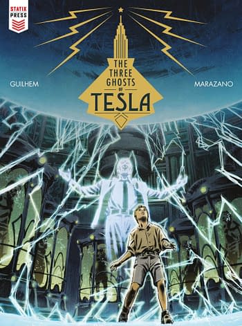 Cover image for THREE GHOSTS OF TESLA HC