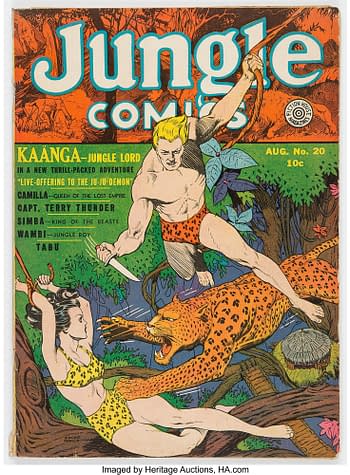 Jungle Comics #20 (Fiction House, 1941) Condition: VG-