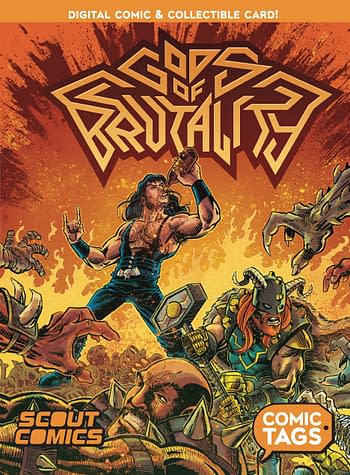 Cover image for GODS OF BRUTALITY TP COMIC TAG CARD & COMIC