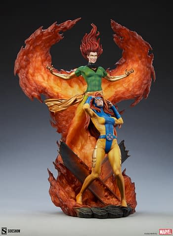 X-Men Phoenix and Jean Grey Maquette Debuts from Sideshow