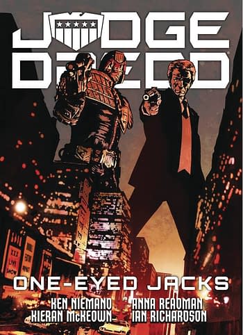 Cover image for JUDGE DREDD ONE-EYED JACKS GN