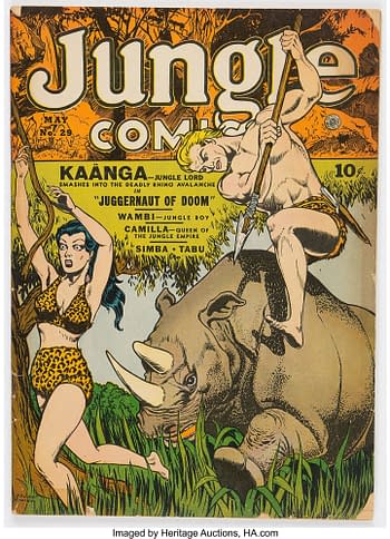 Jungle Comics #29 (Fiction House, 1942) Condition: FR/GD