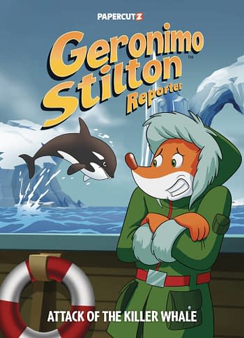 Cover image for GERONIMO STILTON REPORTER HC VOL 18 ATTACK OF KILLER WHALE (