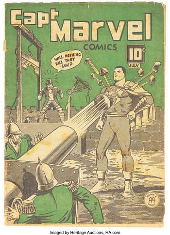 Captain Marvel Comics V3#7 Canadian Edition (Double "A" Comics, 1944)