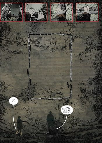Father Fred Enters the Black Barn in Gideon Falls #6