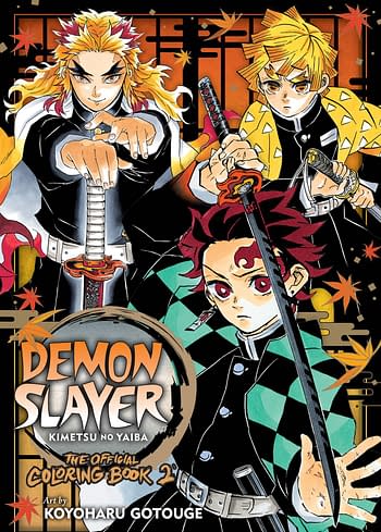 Cover image for DEMON SLAYER THE OFFICIAL COLORING BOOK SC VOL 02