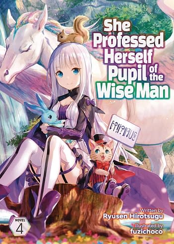 Cover image for SHE PROFESSED HERSELF PUPIL OF WISE MAN LIGHT NOVEL VOL 04 (