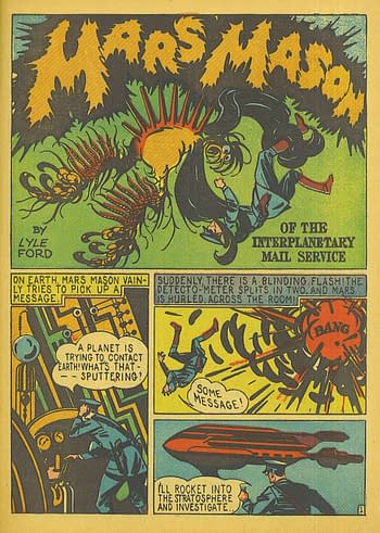 Mars Mason in Speed Comics #9 (Brookwood, 1940)