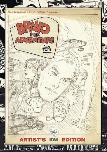 Cover image for ALEX TOTH BRAVO FOR ADVENTURE ARTIST ED HC 2ND PTG