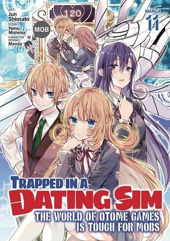 Cover image for TRAPPED IN DATING SIM WORLD OTOME GAMES GN VOL 11