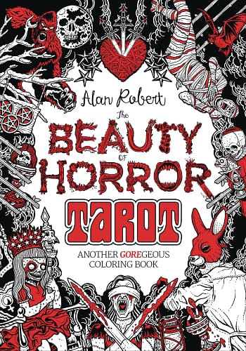 Cover image for BEAUTY OF HORROR TAROT COLORING BOOK (MR)