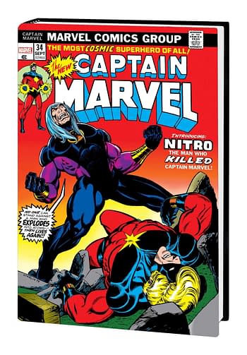 Cover image for DEATH OF CAPTAIN MARVEL OMNIBUS HC VOL 02 DM VAR