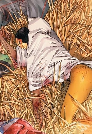 Ryan Sook's 'Traumatic' Cover For Heroes In Crisis #4 &#8211; Aquaman Losing His Hand