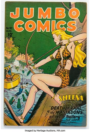Jumbo Comics #90 Cosmic Aeroplane Pedigree (Fiction House, 1946)