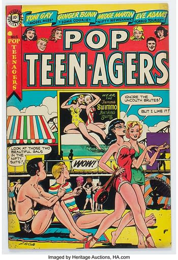 Popular Teen-Agers #5 (Accepted Publications, 1958) cover by L.B. Cole.