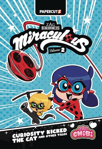 Cover image for MIRACULOUS LADYBUG CHIBI GN VOL 02 CURIOSITY KICKED THE CAT